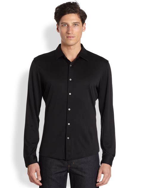 michael kors shirt for men|Michael Kors black shirt men.